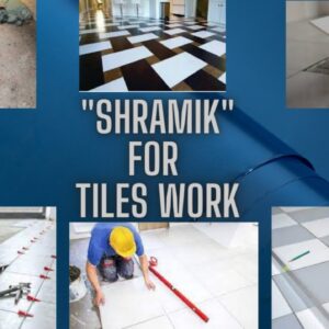 Shramik for House Face Tiles work price Per Square Foot