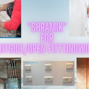 Shramik For Outside/Open Light Fitting Price Per Square Foot